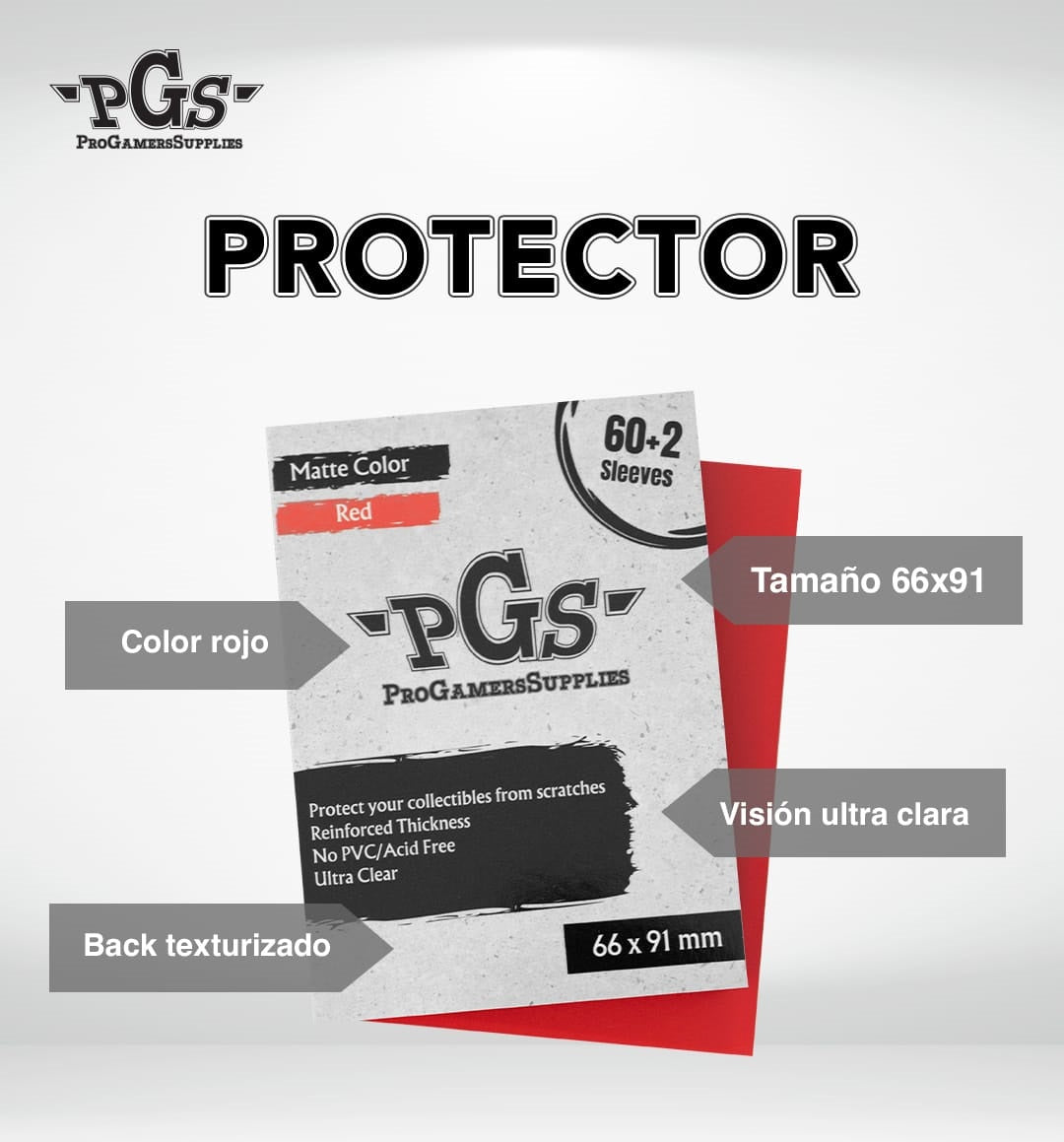 Protector PGS Color Rojo