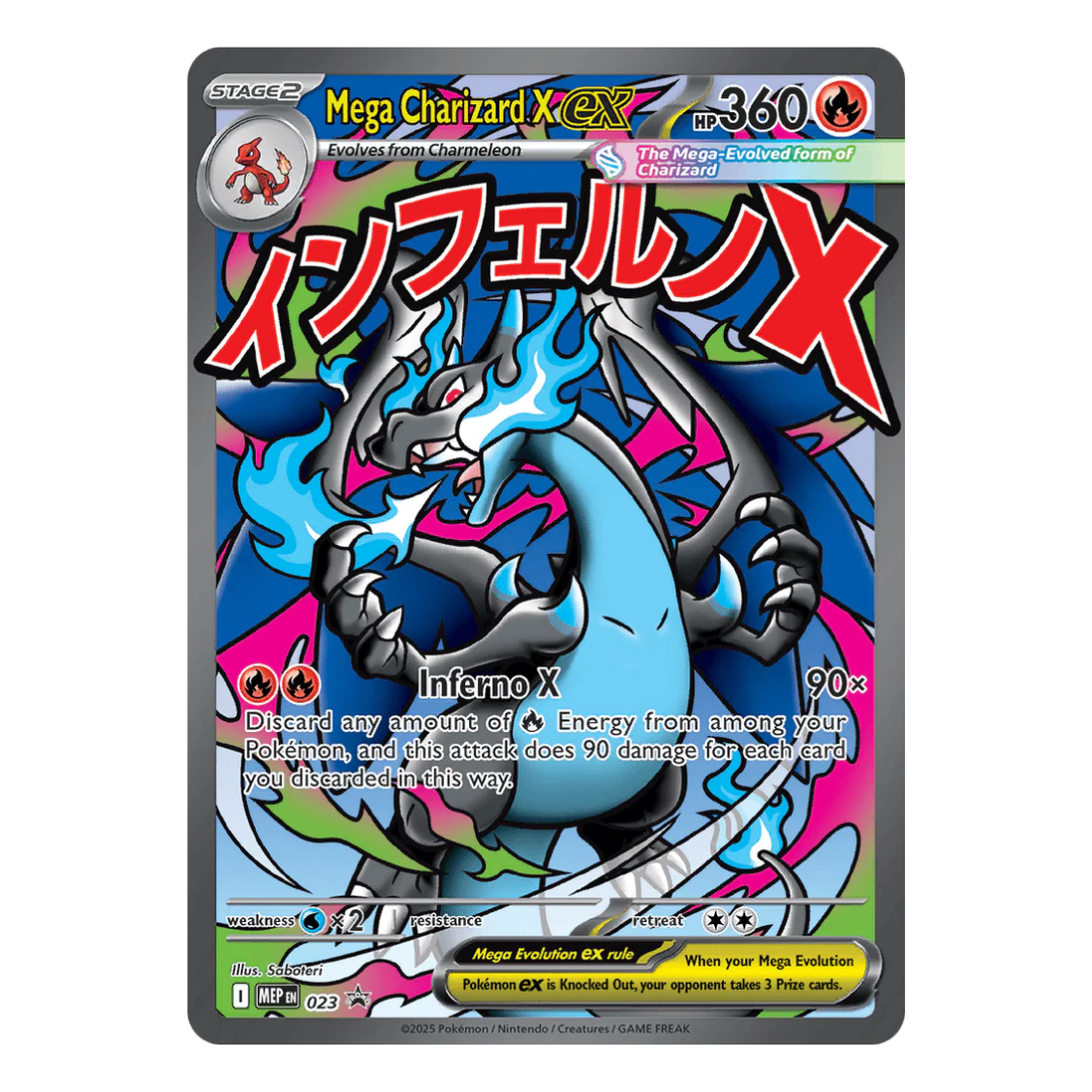 Mega Charizard X EX – MEP 023 – Inglés – Mega Evolutions – NM