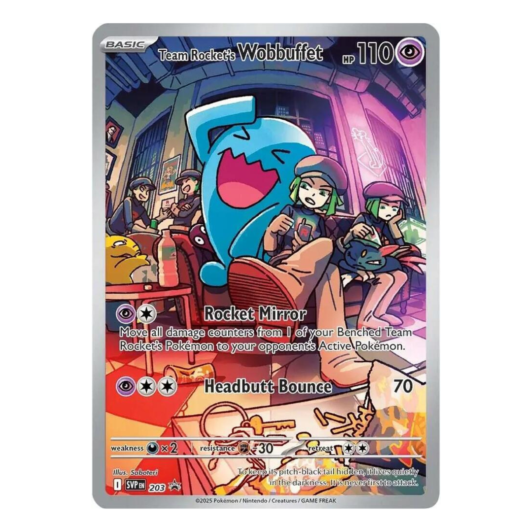 Team Rocket's Wobbuffet – 203 – Español – Scarlet & Violet Promo – NM