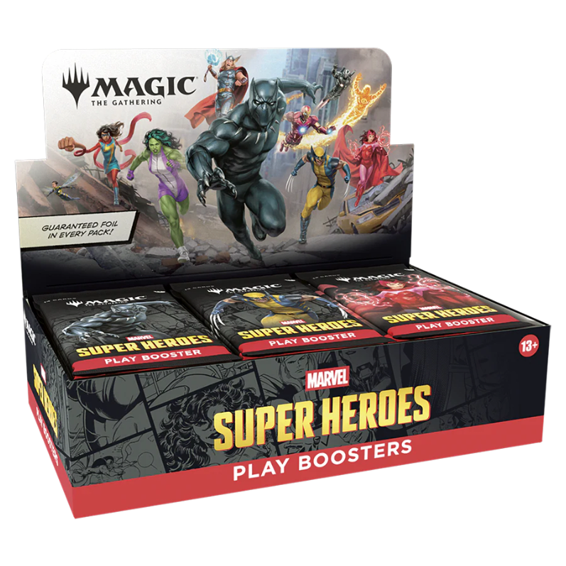 MTG Marvel Super Heroes – Play Booster Box (30 Sobres) | Magic: The Gathering | Preventa