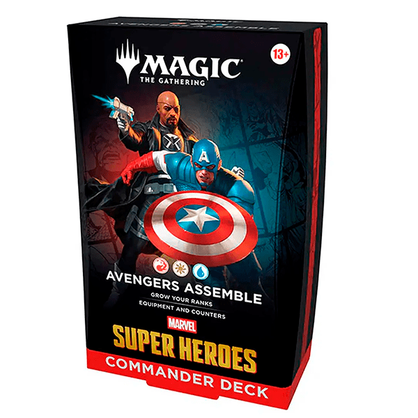 MTG Marvel Super Heroes – Commander Deck (ESP): Avengers Assemble | Magic: The Gathering | Preventa